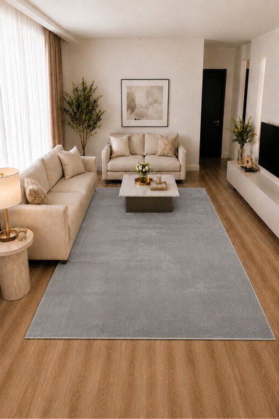 Lionhome LH Desenli Peluş Halı Kaymaz Taban Düz Saçaksız Yıkanabilir Halı