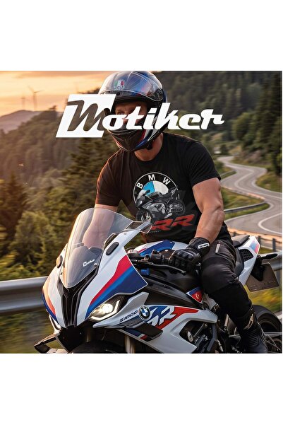 Motiker BMW S1000RR Siyah Baskılı Tshirt Modeli