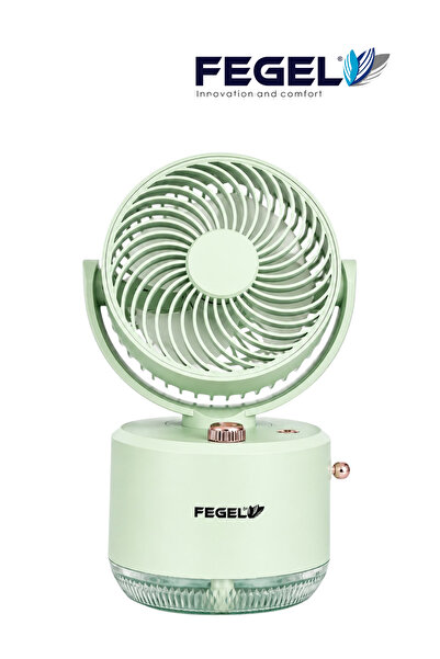 Fegel FG-03 | Buharlı Nemlendirmeli Masaüstü Şarjlı Fan