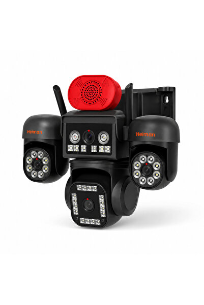 Heiman HM-892 4G Sim Kartlı 4 Kameralı 3 Telefondan Kontrol 12MP HD Kamera