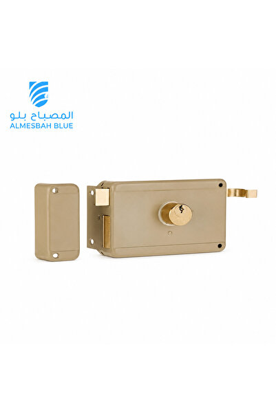 ALMESBAH BLUE اسطوانة قفل الباب الخارجي الحديدية ( قفل عادي ) - ايطالي