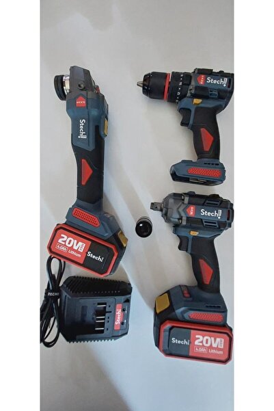 Genel Markalar STECH AKÜLÜ 3 LÜ SET 2X4.0 AMPER 20 V