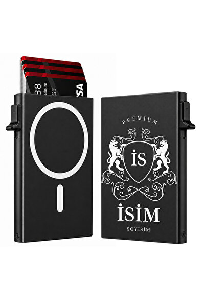 ZAZANI MagSafe Uyumlu Mekanizmalı Kartlık - Hediye Kutulu - RFID Korumalı - S...
