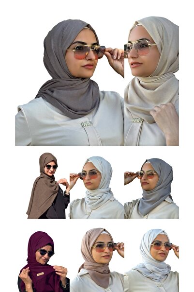 ALDAIYR 8 Pashmina Shawls Viscose Cotton 150 Gr