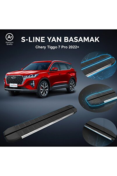 beyaztuning Chery Tiggo 7 Pro S-Line Premium Krom Yan Basamak 2022 Sonrası