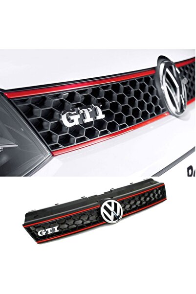 beyaztuning Volkswagen Polo 6R GTi Kırmızı Şeritli Ön Panjur 2009-2014