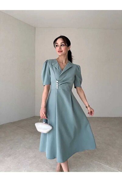 MODA DURAĞI NONA KALİTELİ MİDİ ELBİSE ELBİSE