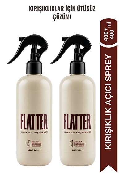 Flatter Kırışıklık Açıcı & Kumaş Bakım Spreyi - Ütüsüz Pratik Çözüm 400ml x 2
