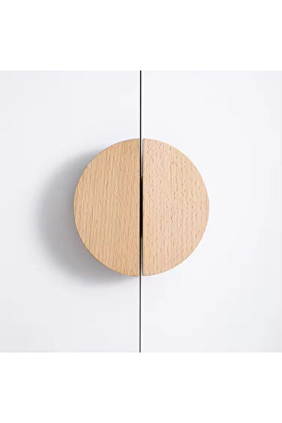 ka tasarım Set de 2 mânere Half Moon, mâner pentru mobilier din lemn, mâner d...