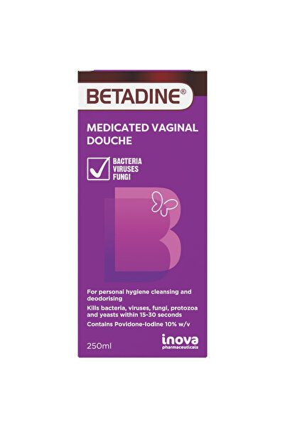 BETADINE 10% Povidone Iodine Medicated Vaginal Douche Cleanser & Deodorizer, ...