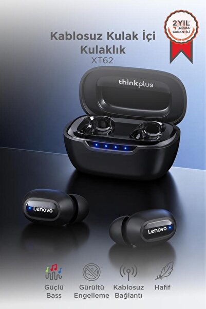 Bluetooth Kulaklık Kulak İçi Kablosuz Kulaklık XT62 Siyah