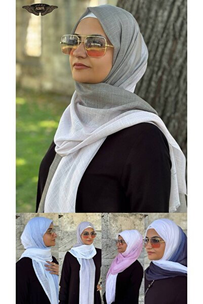 ALDAIYR Double Color Flamed Shawl Digital Degraded