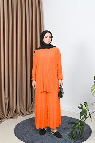 NİSUM MODA Pleated Trousers Set