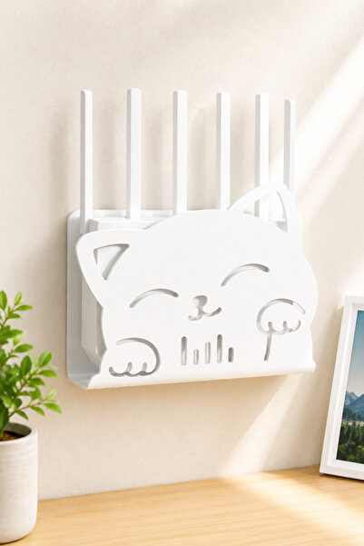 VENON Wifi Box Moderm Catbox – Decorative Wall Organizer 22X15 Router Storage...