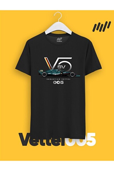 FANBOX SHOP Sebastian Vettel Logo tima Aston Martin F1 T-shirt