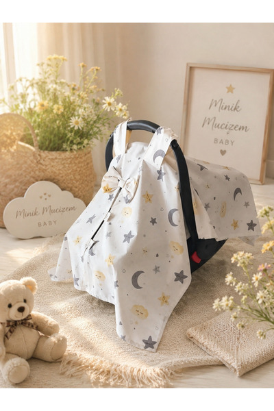 kalbimbaby Poplin kumaş puset örtüsü TEK 3792?