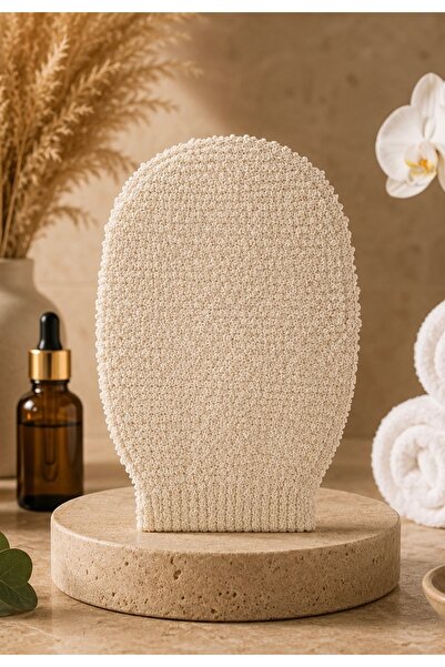 sterk %100 Doğal Peeling Etkili Banyo Kesesi Sert Masaj Eldiveni Batık Karşıt...