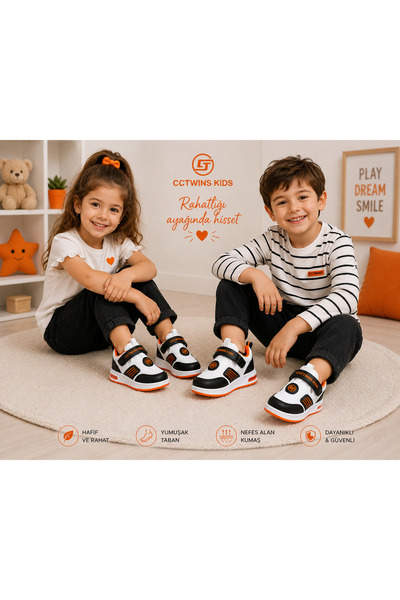 CCTWİNS KİDS IŞIKLI ÇOCUK SPOR SANDALET FİLELİ YAZLIK SNEAKER
