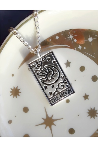 KİRAZ ÇİÇEĞİ JEWELRY THE MOON tarot kolye