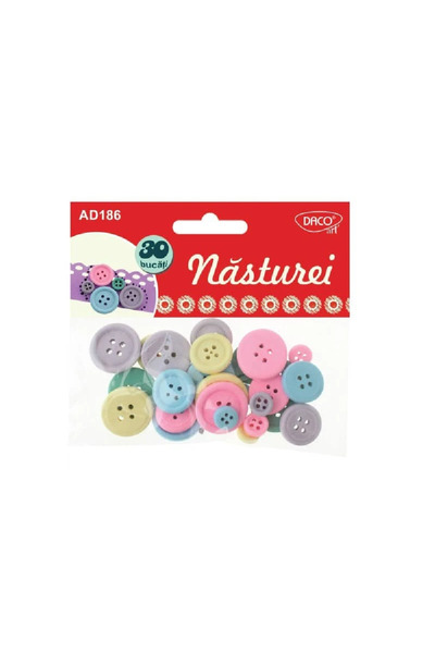 daço Accesorii craft - AD186 nasturi lemn DACO