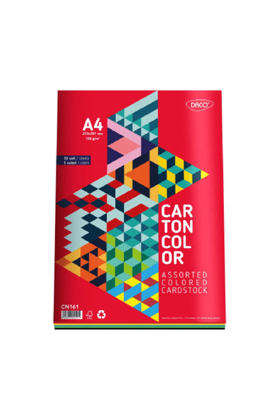daço Carton color A4 30 coli 5 culori DACO