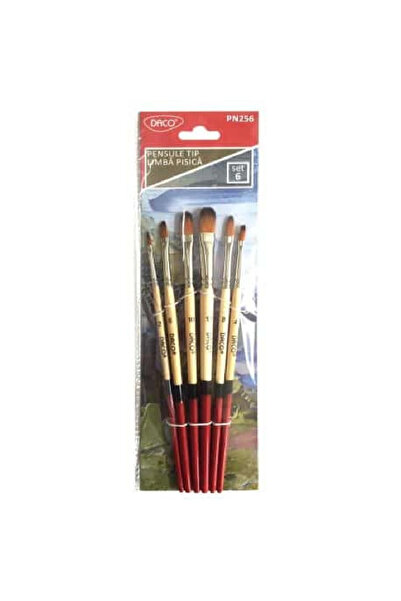 daço Pensula set 6 tip limba de pisica PN256