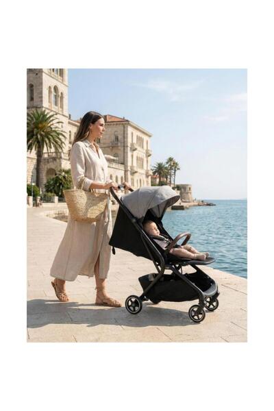 Bagi Atom Black Cosmo Travel Sistem Bebek Arabası Black Gold