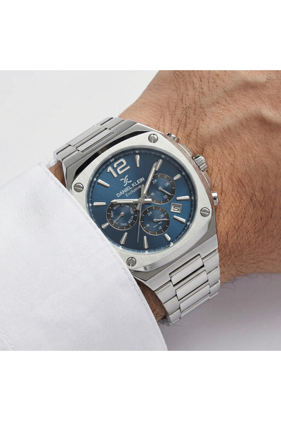 Daniel Klein Exclusive Silver Stainless Steel Watch for Men DK.1.14215-5