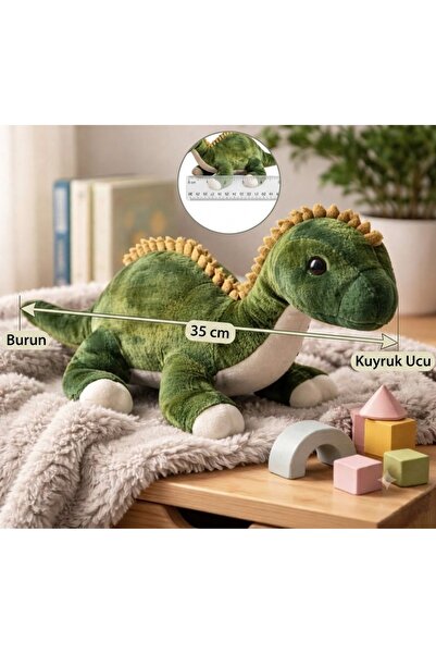 feys shop Sevimli Peluş Dinozor - 45 Cm Uyku ve Oyun Arkadaşı Dinazor