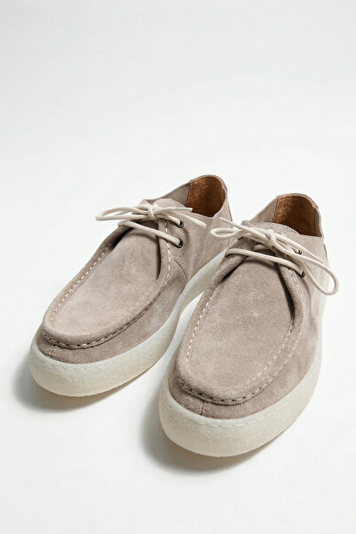 Antioch Mink Soft Stitched Toe Leather Shoes