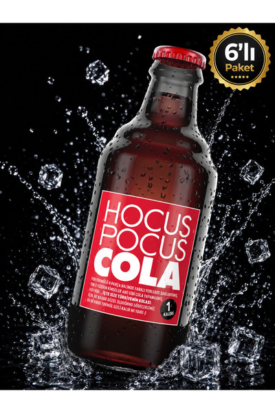 HOCUS POCUS Kola - Sıra Dışı Lezzet & Özel Formül 250 ml x 6'lı Paket Cola