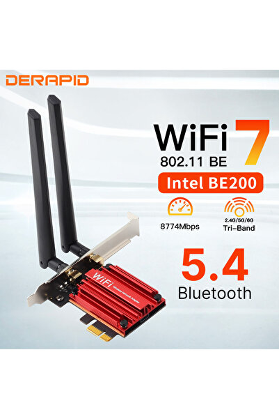 Choice محول واي فاي 7 BE200NGW BE200 WiFi7، بطاقة لاسلكية Bluetooth 5.4 PCIE ...
