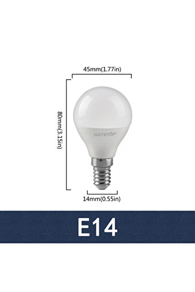 Choice 7W AC220-240V Natural light 4000K E14 12Pack Lámpara Led Bulb E14 E27 ...