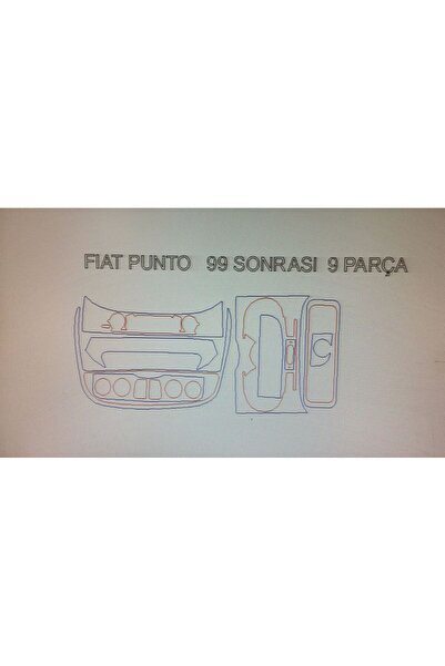 Demircioğlu Oto Aksesuar Marketi Fiat punto 1999-2005 9 piece torpedo cover (...