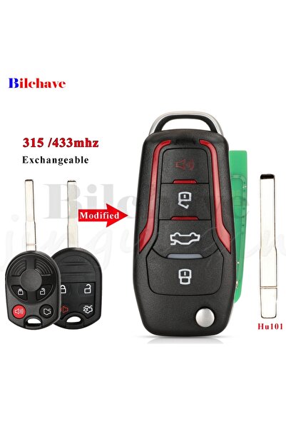 Choice With 4D63 Chip HU101 Blade Red Jingyuqin 315/433MHz 4D63 OUCD6000022 C...