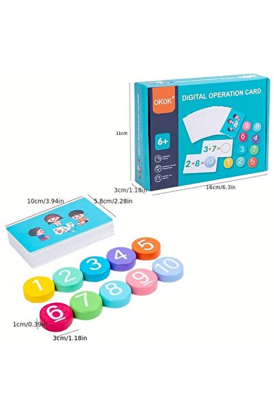 Choice ألعاب رياضيات مونيسوري للأطفال باللون الأزرق، ألعاب مطابقة البطاقات ال...
