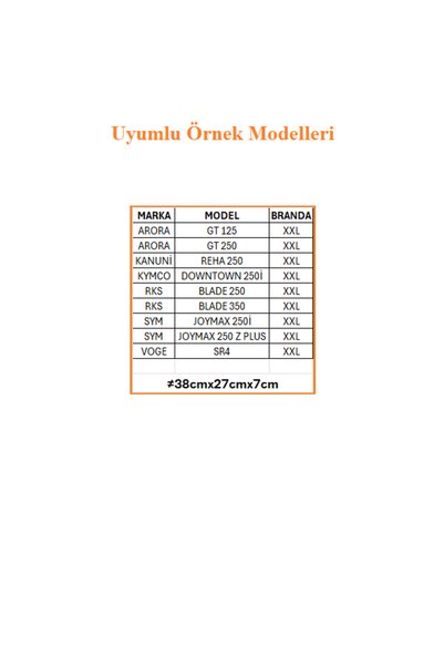 PROOFMOTO UNIVERSAL SELE BRANDASI XXL - XXLARGE - Cift XLarge / BRANDA Su Geçirmez Yağmurluk Kılıfı