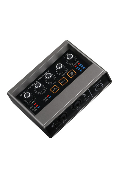 Choice واجهة صوت Q-16 شريحة 16 بت/48 كيلو هرتز واجهة USB 2.0 لأجهزة Mac والكم...