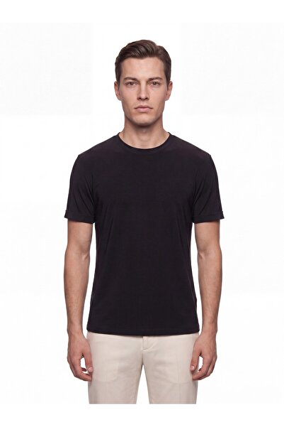 Efor Comfort Fit Cotton Crew Neck Black T-Shirt Ts 929