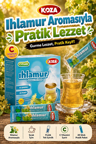 Koza Gurmelerin Seçimi Pratik Lezzet Ihlamur Aromalı Tek İçimlik Toz Ihlamur ...