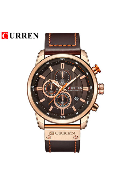 Choice8 ساعة كورين روز كوفي CURREN 8291 للرجال كوارتز كرونوغراف كاجوال من الج...