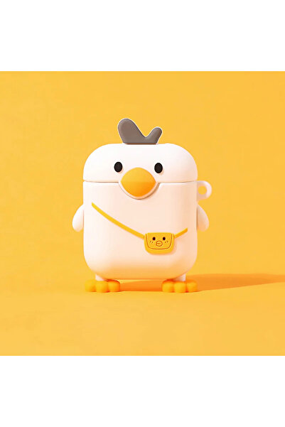 Choice حافظة سماعات أذن AirPods 4 بتصميم بطة ثلاثية الأبعاد على شكل بسكويت ال...