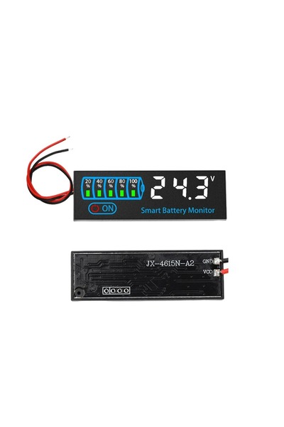 Choice1 White DC 7-55V LED Voltage and Battery Capacity Display Board Low Vol...