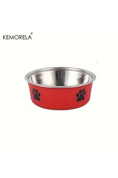 Choice 14cm Red KEMORELA Non-Slip Stainless Steel Pet Bowl for Large Medium S...