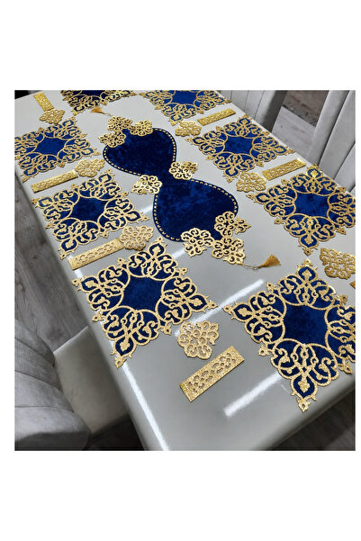 SEHARA Velvet Runner American Placemat Set Prezentare Alimente pentru 8 Pers ...