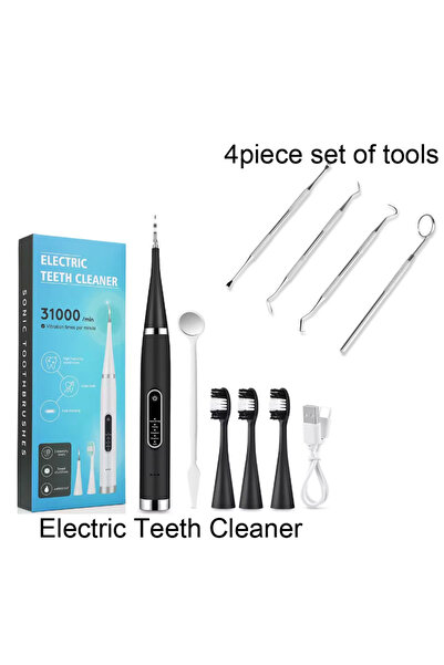 choice2 Black add Tool Electric Teeth Cleaner Dental Scaler Waterproof Oral C...