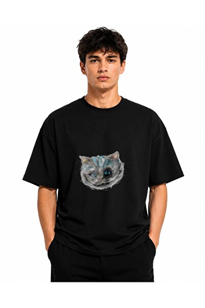 Inscriptie Tricou Unisex Bumbac Premium Casual " Pisica zombi "