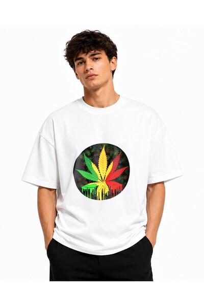 Inscriptie Tricou Unisex Bumbac Premium Casual " Marijuana Cuba "