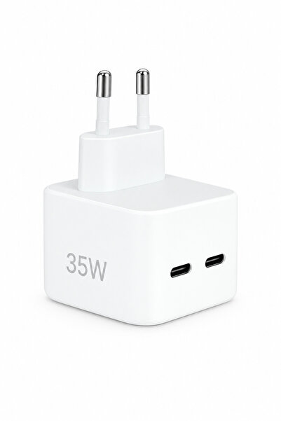 qasul Yeni Nesil 35W Çift TYP-C Portlu Pd Hızlı Şarj Adaptörü