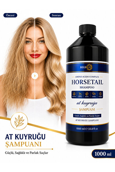 BEGISUN Horse Tail Shampoo Amino Acid Complex for All Hair Types 1000 ml